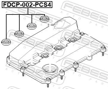 FEBEST Seal Ring, nozzle holder (FDCP-002-PCS4)