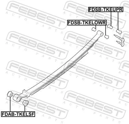 FEBEST Bushing, leaf spring (FDSB-TKEUPR)