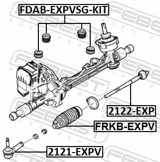 FEBEST Bellow, steering (FRKB-EXPV)