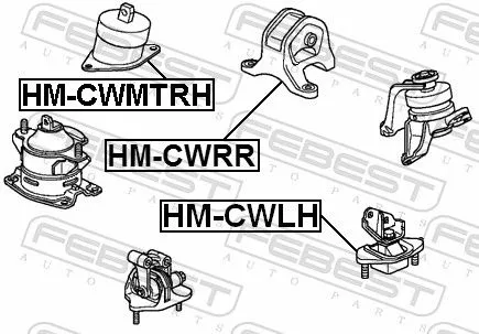 FEBEST Mounting, engine (HM-CWLH)