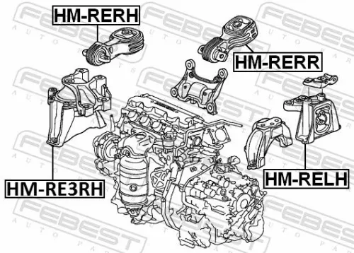 FEBEST Mounting, engine (HM-RE3RH)