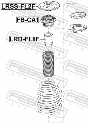 FEBEST Suspension Strut Support Mount (LRSS-FL2F)