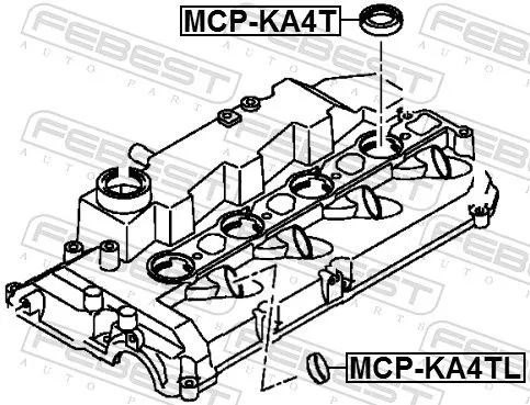 FEBEST Seal Ring, injector (MCP-KA4TL)