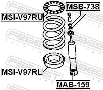 FEBEST Spring Seat (MSI-V97RU)