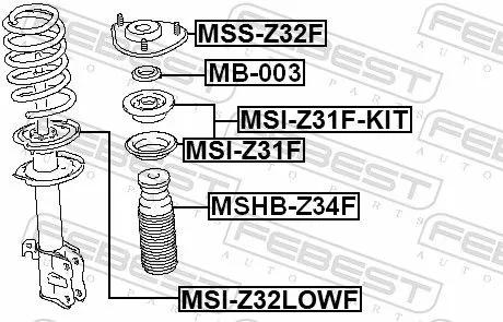 FEBEST Spring Seat (MSI-Z31F)