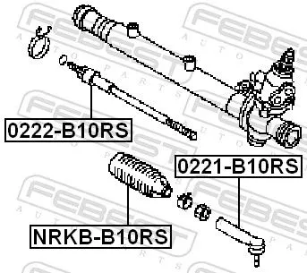 FEBEST Bellow, steering (NRKB-B10RS)