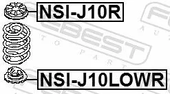 FEBEST Spring Seat (NSI-J10LOWR)
