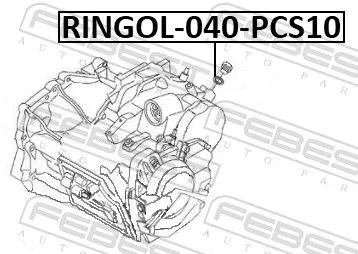FEBEST Seal Ring, oil drain plug (RINGOL-040-PCS10)