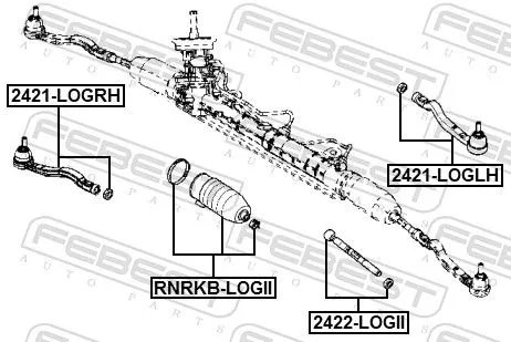 FEBEST Bellow, steering (RNRKB-LOGII)