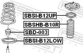 FEBEST Spring Seat (SBSI-B12UP)