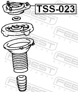 FEBEST Suspension Strut Support Mount (TSS-023)