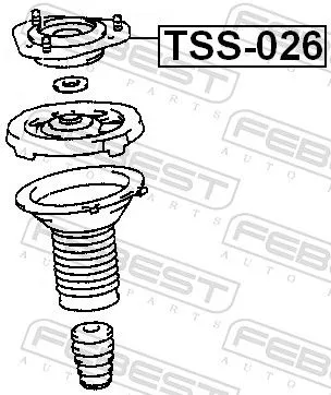 FEBEST Suspension Strut Support Mount (TSS-026)