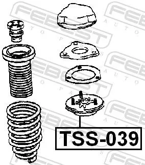FEBEST Suspension Strut Support Mount (TSS-039)
