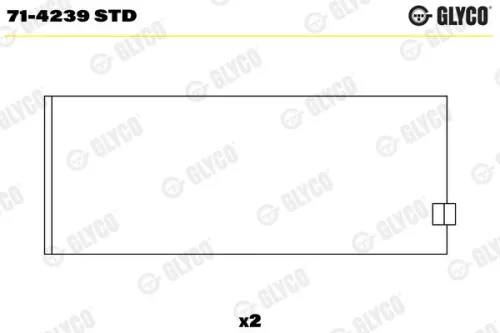 GLYCO Connecting Rod Bearing (71-4239 STD)