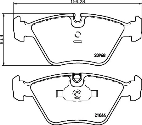 HELLA PAGID Brake Pad Set, disc brake (8DB 355 007-411)