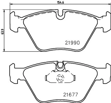 HELLA PAGID Brake Pad Set, disc brake (8DB 355 010-711)
