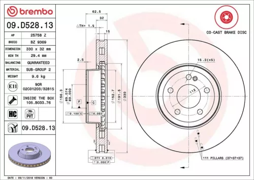 BREMBO Brake Disc (09.D528.13)