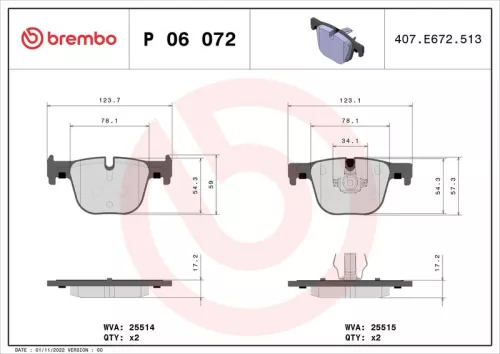 Brake Pad Set, disc brake