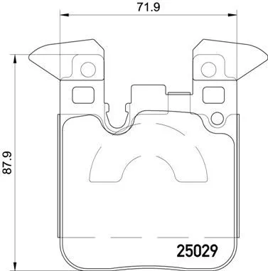 BREMBO Brake Pad Set, disc brake (P 06 087)
