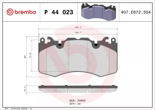 Brake Pad Set, disc brake