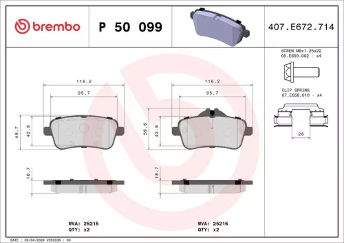 Brake Pad Set, disc brake