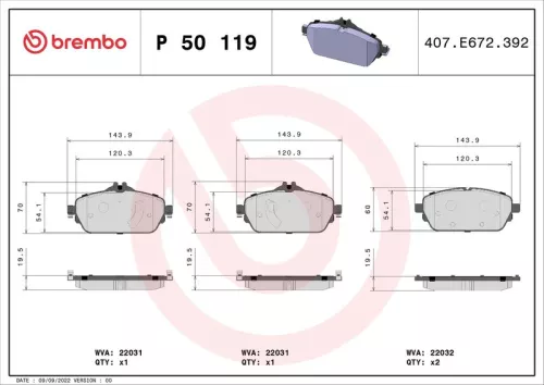 Brake Pad Set, disc brake