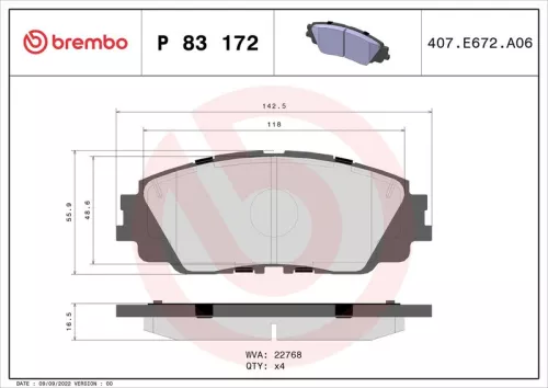 Brake Pad Set, disc brake