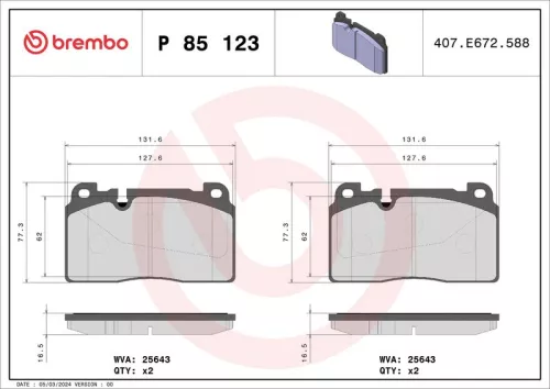 Brake Pad Set, disc brake