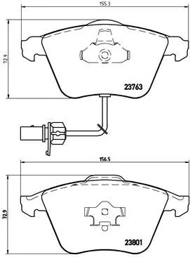 BREMBO Brake Pad Set, disc brake (P 85 084)