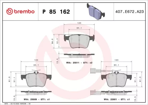 Brake Pad Set, disc brake