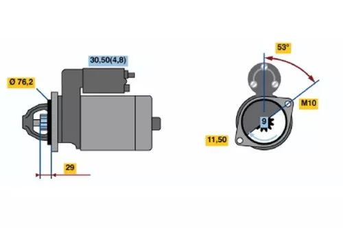 BOSCH Starter (0 001 107 527)