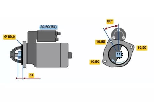 BOSCH Starter (0 001 231 030)
