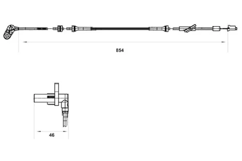BOSCH Sensor, wheel speed (0 265 007 552)