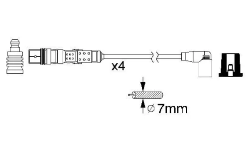 BOSCH Ignition Cable Kit (0986356331)
