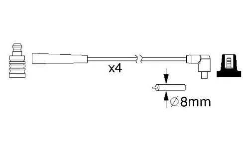 BOSCH Ignition Cable Kit (0986357221)