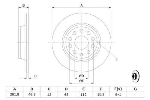 BOSCH Brake Disc (0 986 479 247)