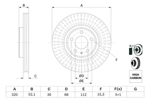 BOSCH Brake Disc (0986479753)