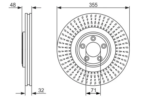 BOSCH Brake Disc (0986479754)