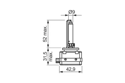 BOSCH Bulb, headlight (1987302905)
