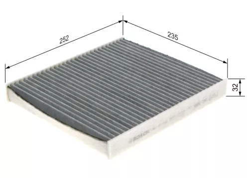 BOSCH Filter, cabin air (1987432543)