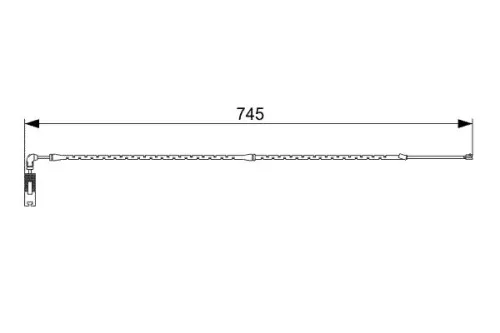 BOSCH Warning Contact, brake pad wear (1987473000)