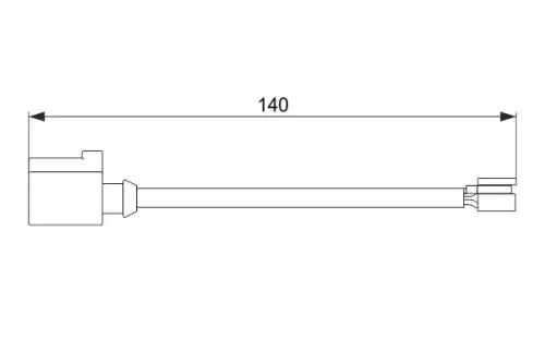 BOSCH Warning Contact, brake pad wear (1987474566)