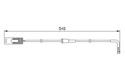 BOSCH Warning Contact, brake pad wear (1987474940)
