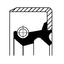 CORTECO Shaft Seal, differential (01026650B)