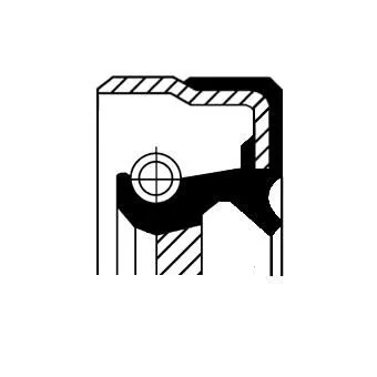 CORTECO Shaft Seal, manual transmission (01033854B)