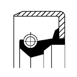 CORTECO Shaft Seal, manual transmission (12011340B)