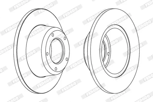 FERODO Brake Disc (DDF246)
