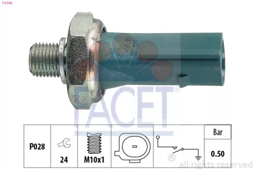FACET Oil Pressure Switch (7.0196)
