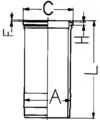 KOLBENSCHMIDT Cylinder Liner (89549110)