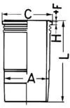 KOLBENSCHMIDT Cylinder Liner (89389110)